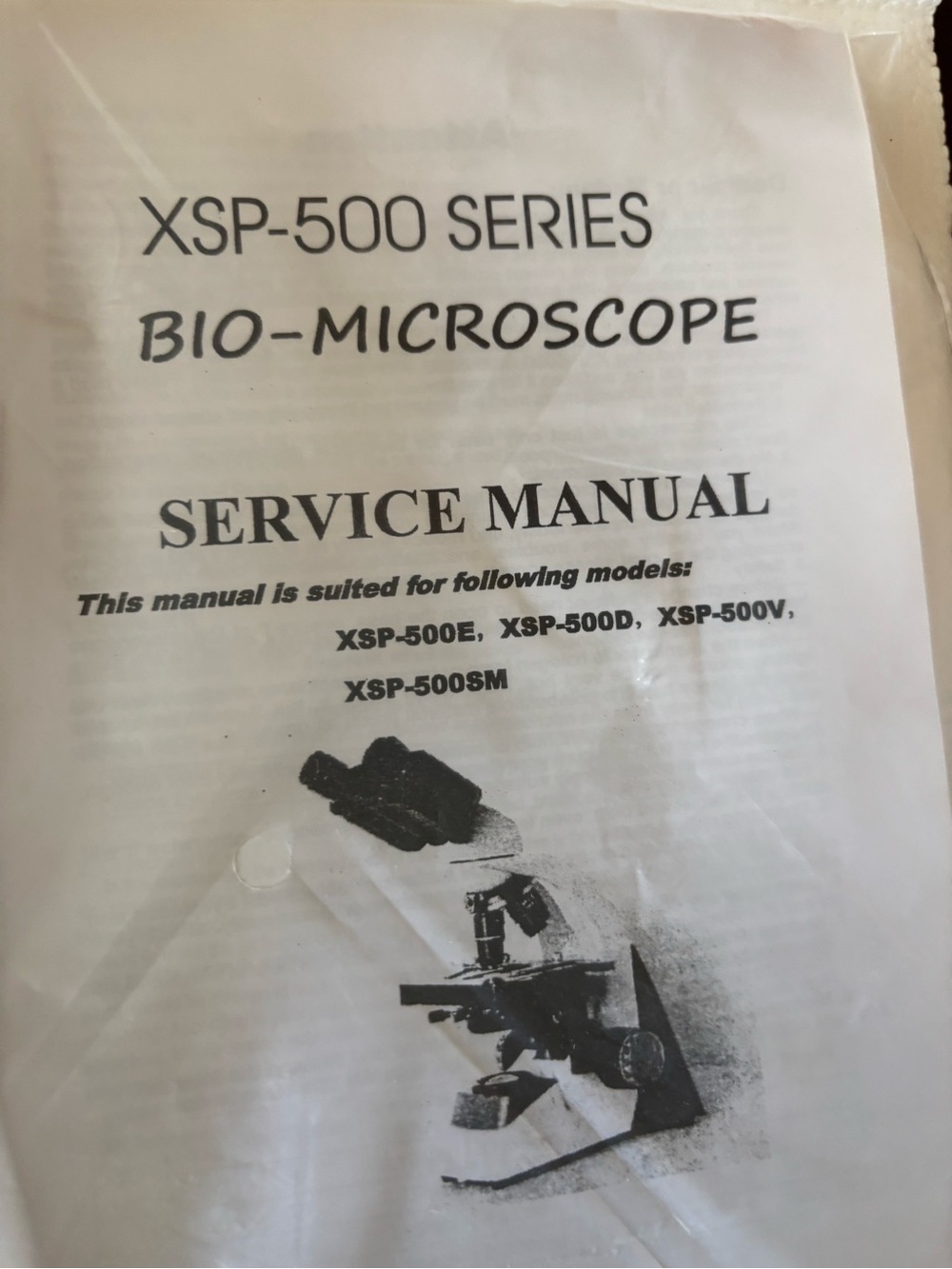 Bio-Microscope Service Manual - White - Picture 3 of 3
